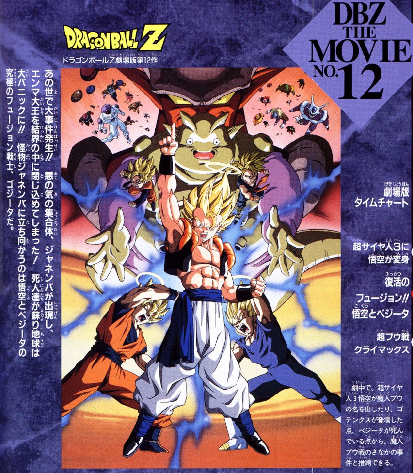 Dragon Ball Z Movie 12: Fukkatsu no Fusion!! Gokuu to ...