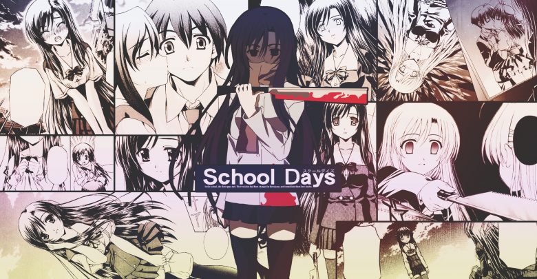 Download School Days 1080p x265 Eng Sub encoded anime